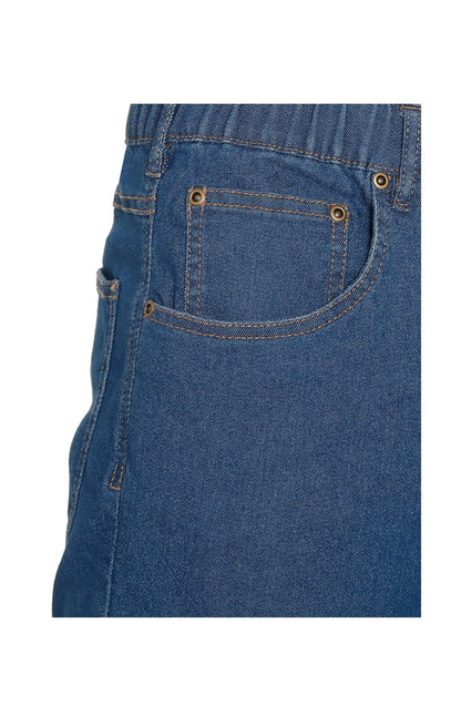 Men’s Lightweight Casual Elastic Waist Pull-On Jeans – Denim & Twill Pants with Easy Fit